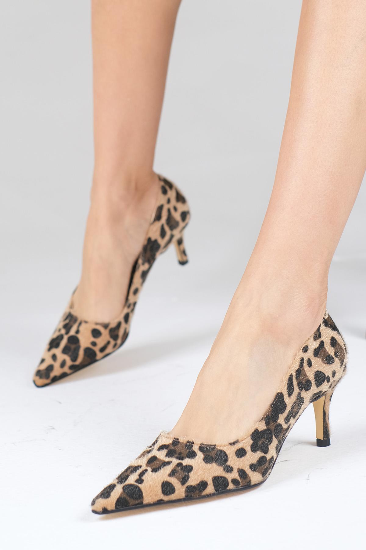 Claudine Leopard Print Heels