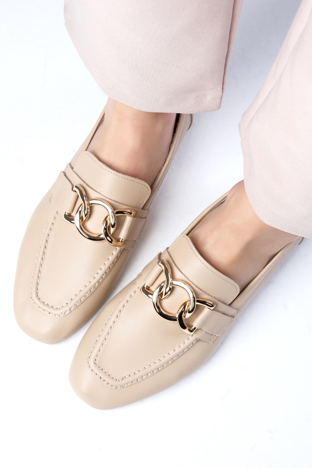 Dakota Hakiki Deri Ten Rengi Loafer