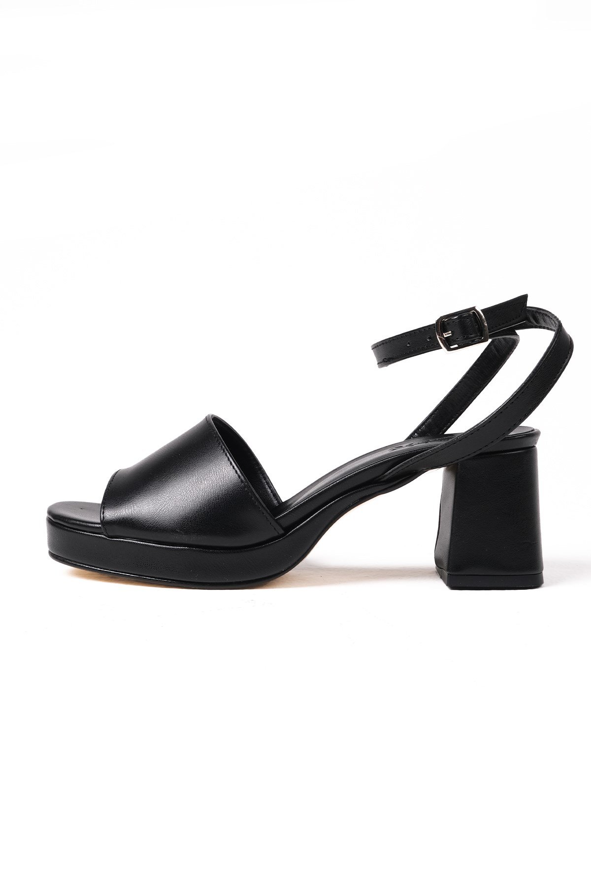 Ellen Siyah Renk Platformlu Sandalet