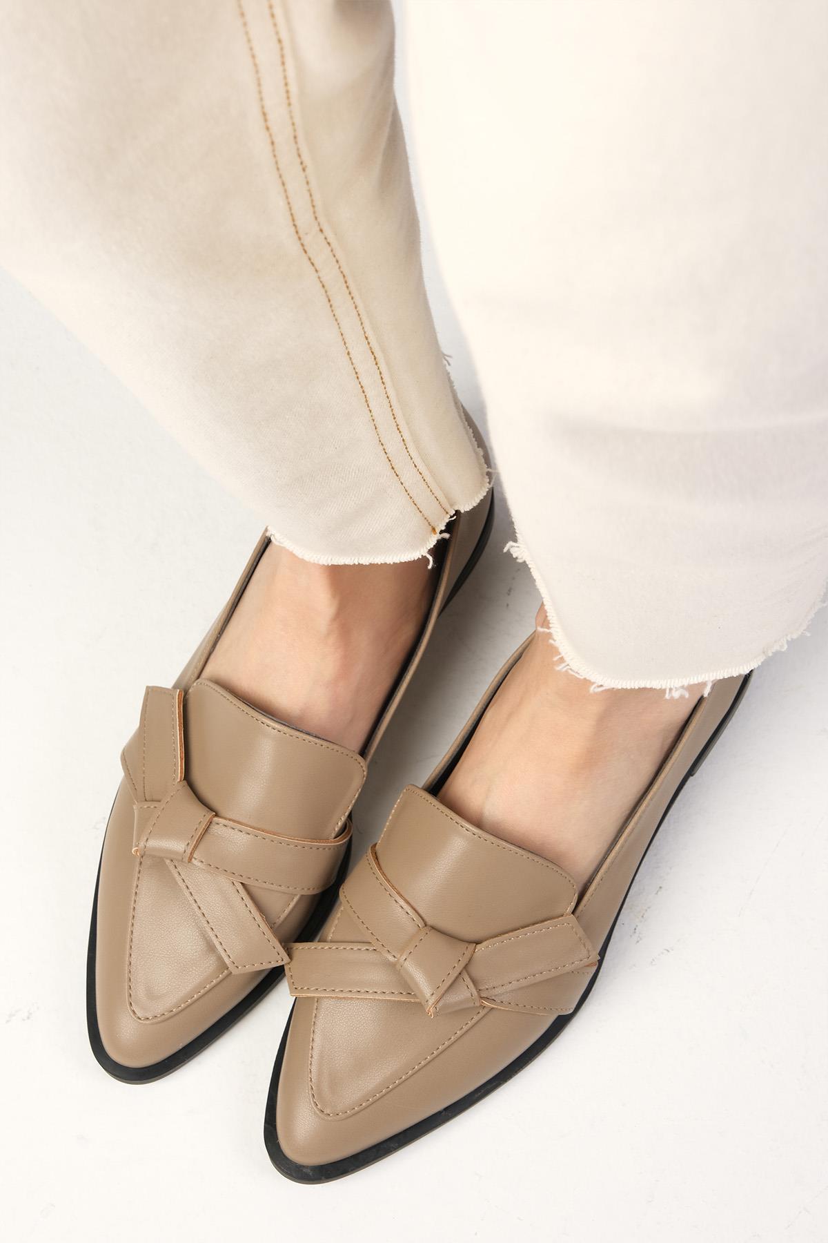 Ezra Vizon Renk Fiyonklu Loafer Ayakkabı