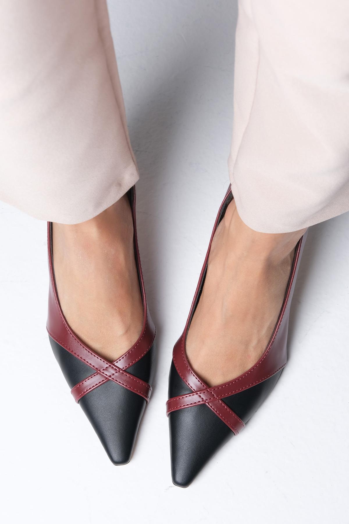 Felice Burgundy Heels