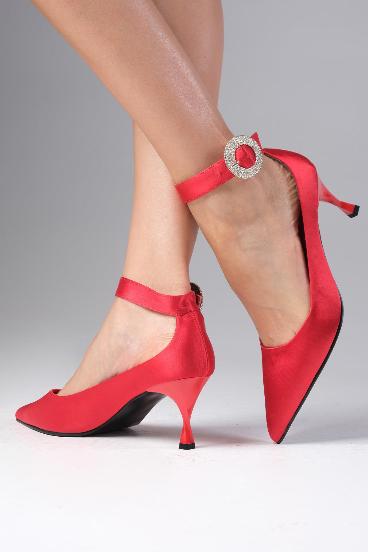 Felicia Kırmızı Renk Abiye Ayakkabı
