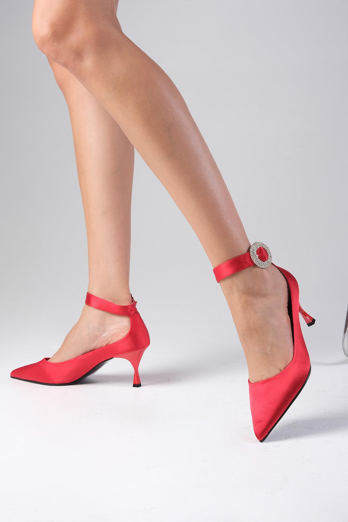 Felicia Kırmızı Renk Abiye Ayakkabı