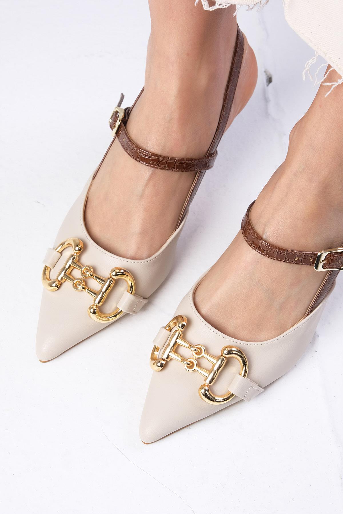 Felicity Ten Rengi Topuklu Ayakabbı