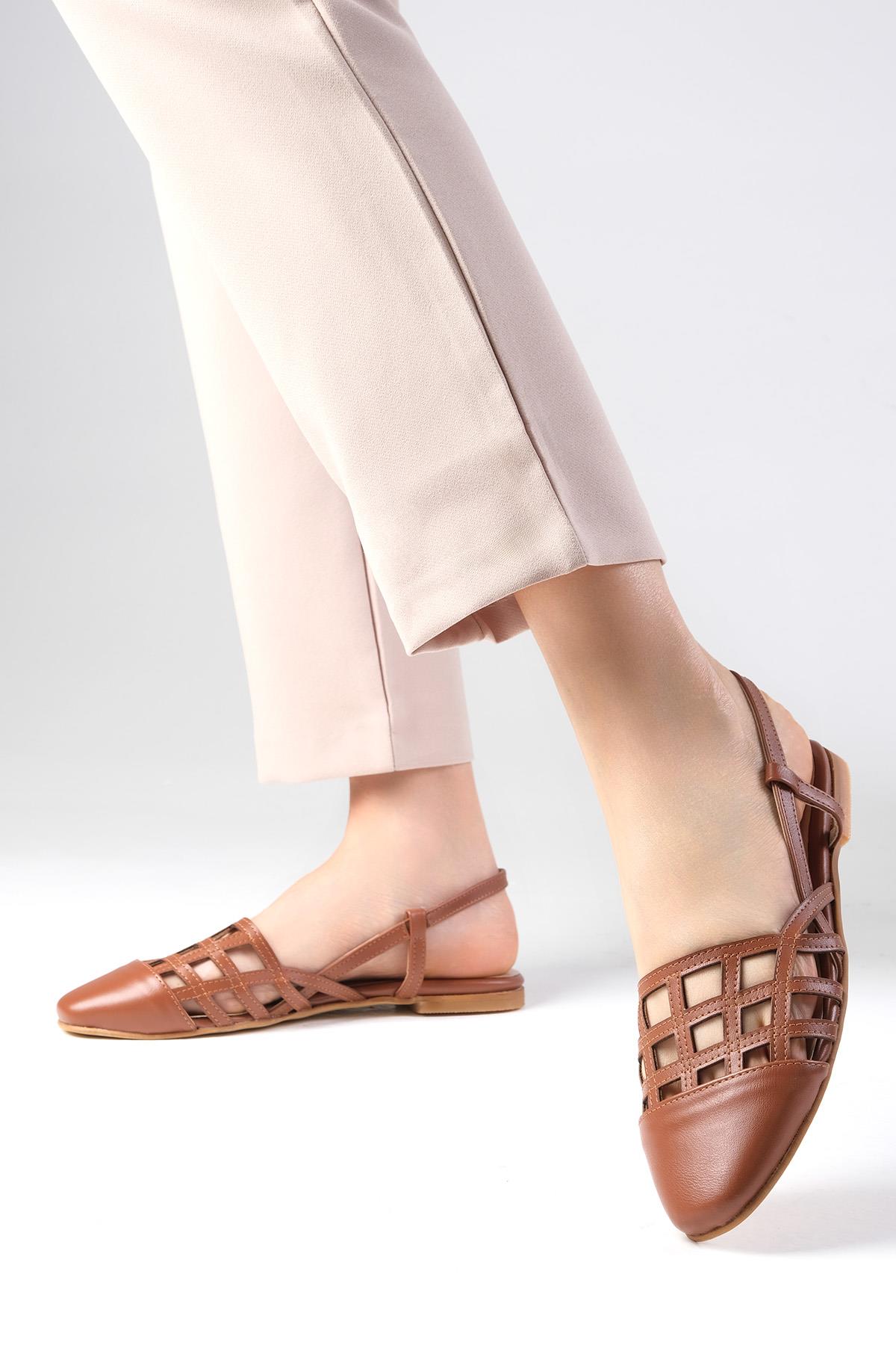 Helen Taba Renk Kafesli Babet