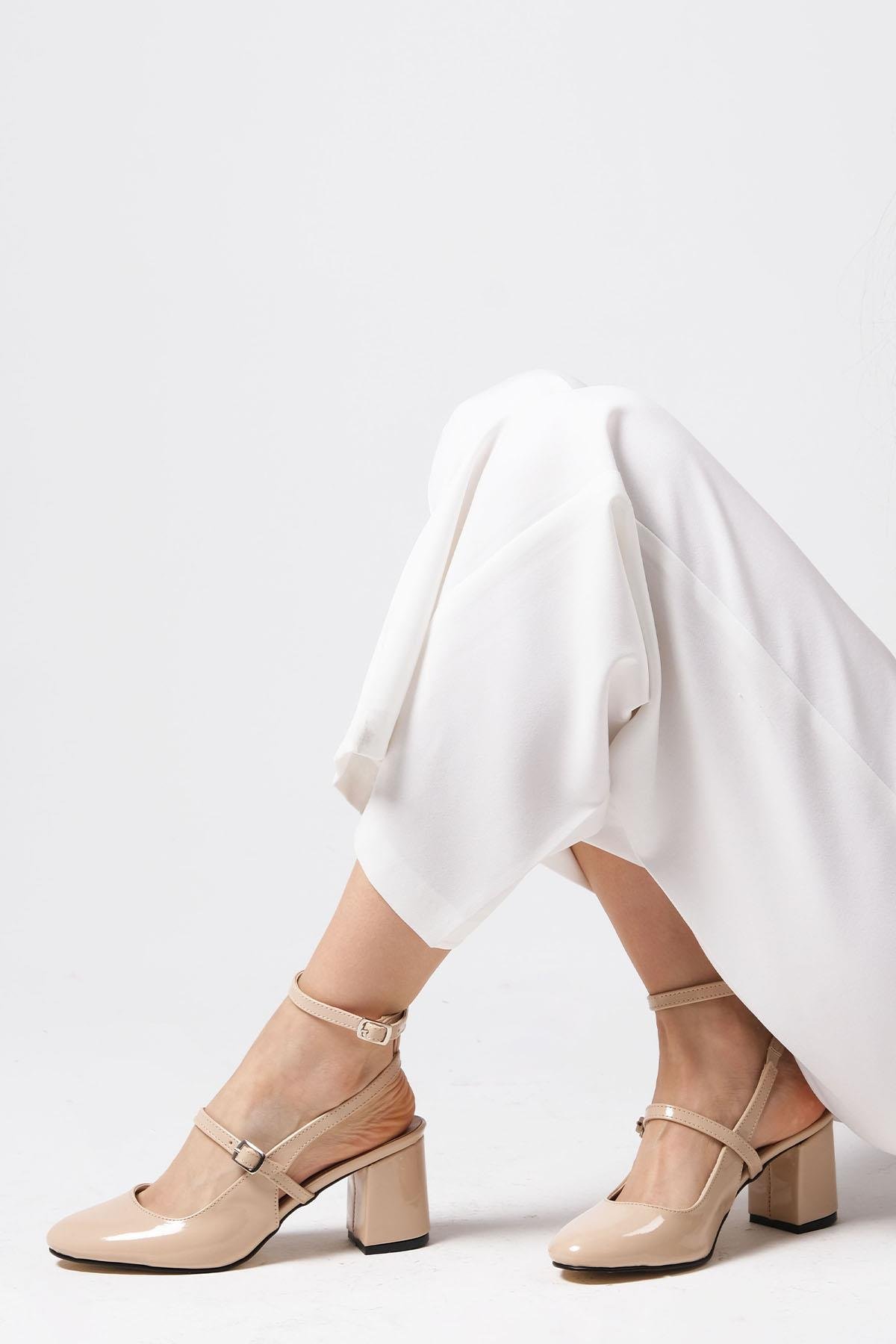 Inessa Ten Rengi Topuklu Ayakkabı