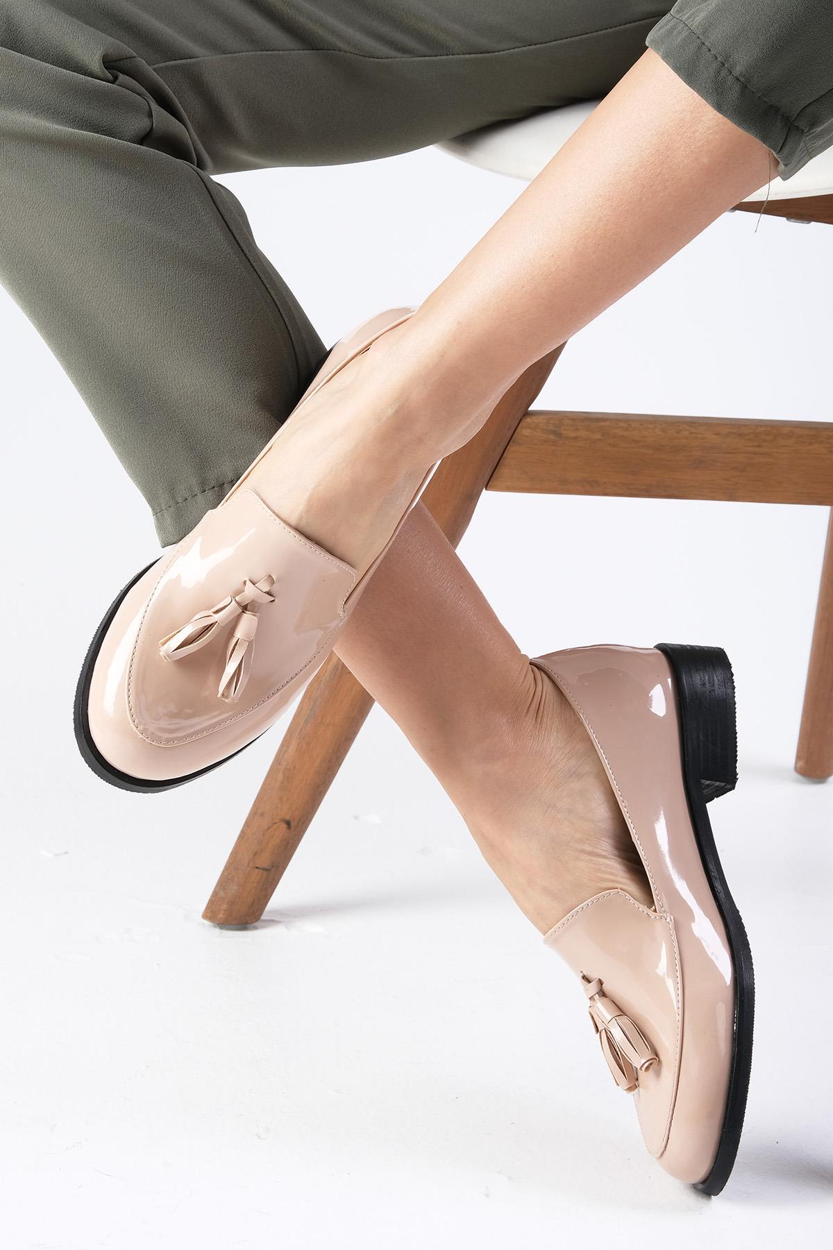 Iris Vizon Renk Rugan Oxford Ayakkabı