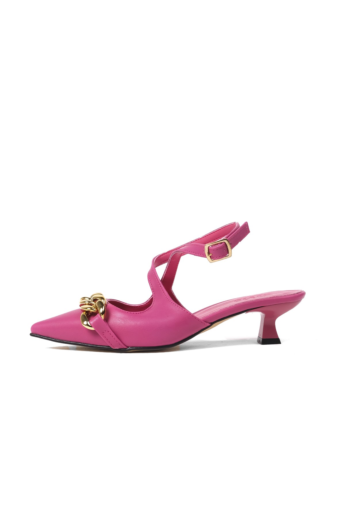 Jenifer Fuşya Renk Mini Topuklu Ayakkabı
