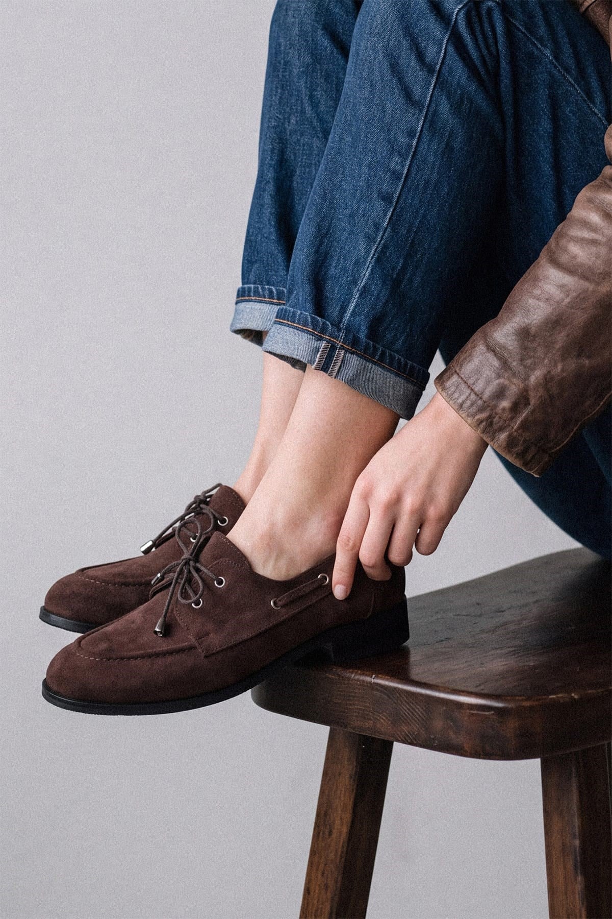 Alina Kahverengi Kuşgözü Detaylı Loafer
