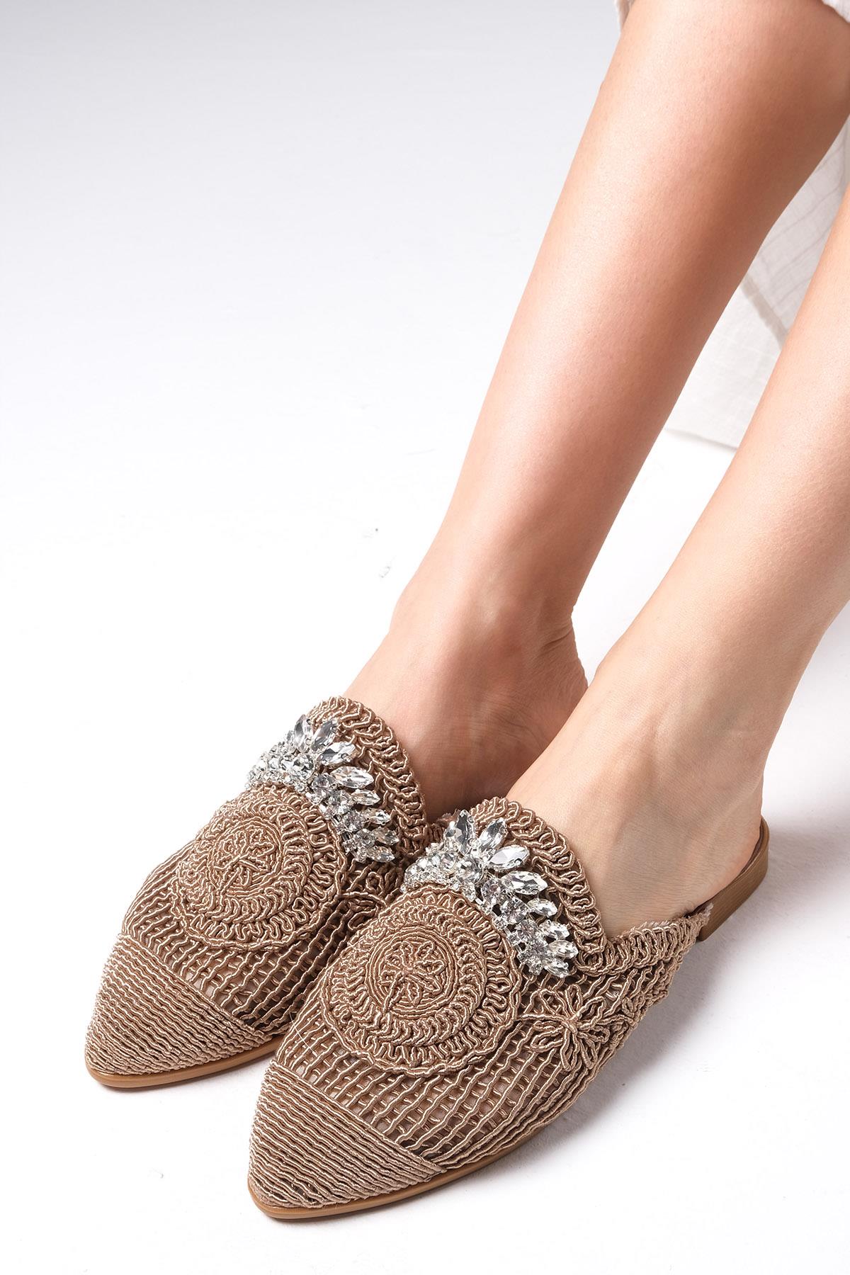 Lisette Vizon Renk Örgü Terlik