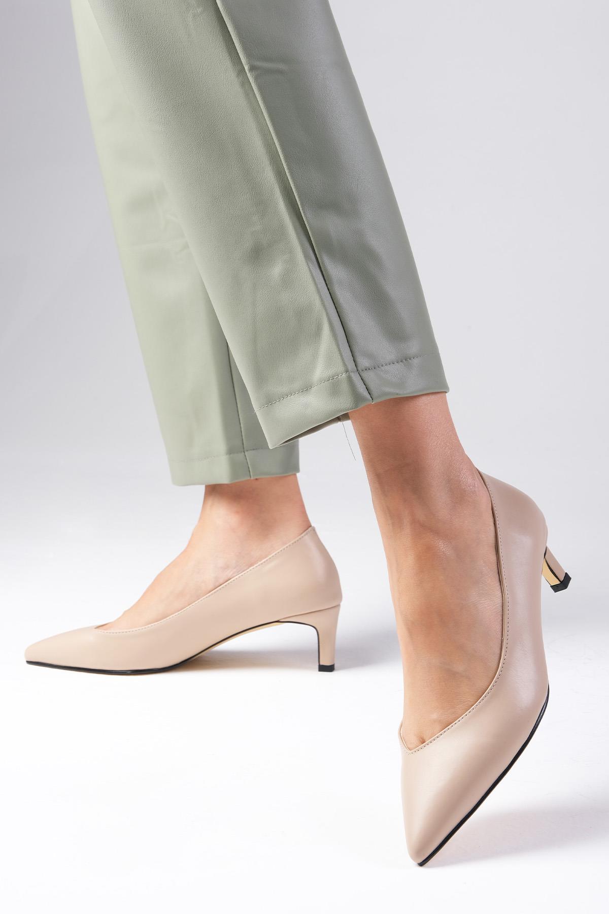 Livia Ten Rengi Topuklu Ayakkabı