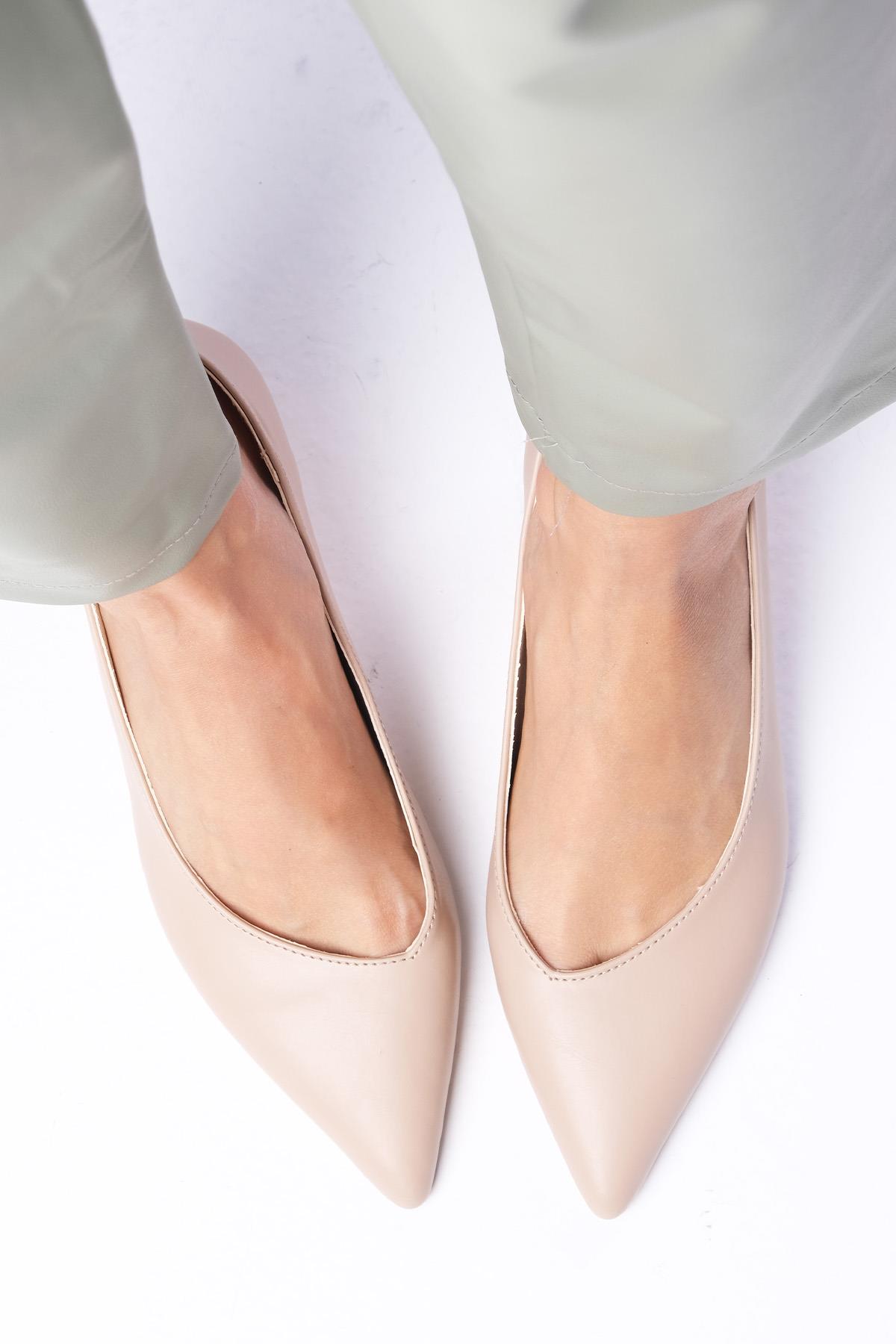 Livia Ten Rengi Topuklu Ayakkabı