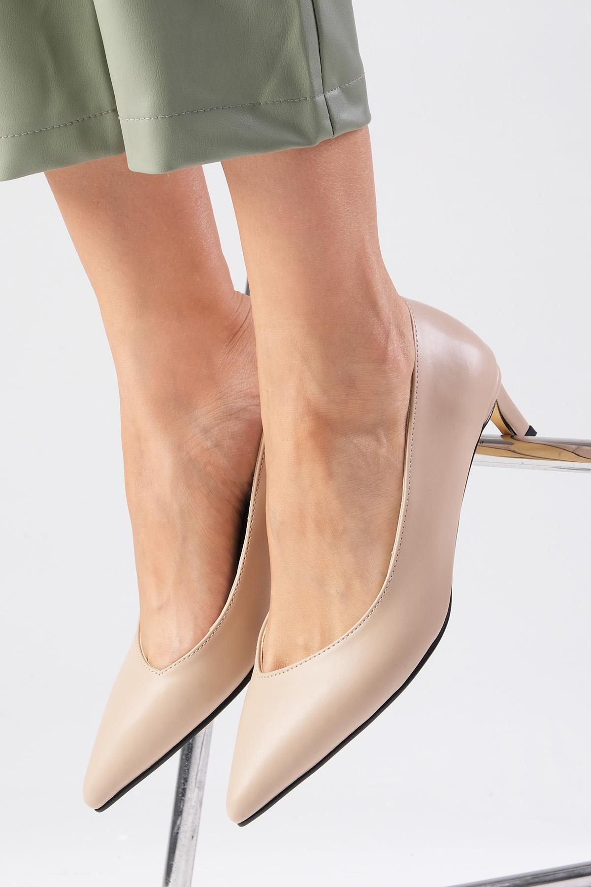 Livia Ten Rengi Topuklu Ayakkabı