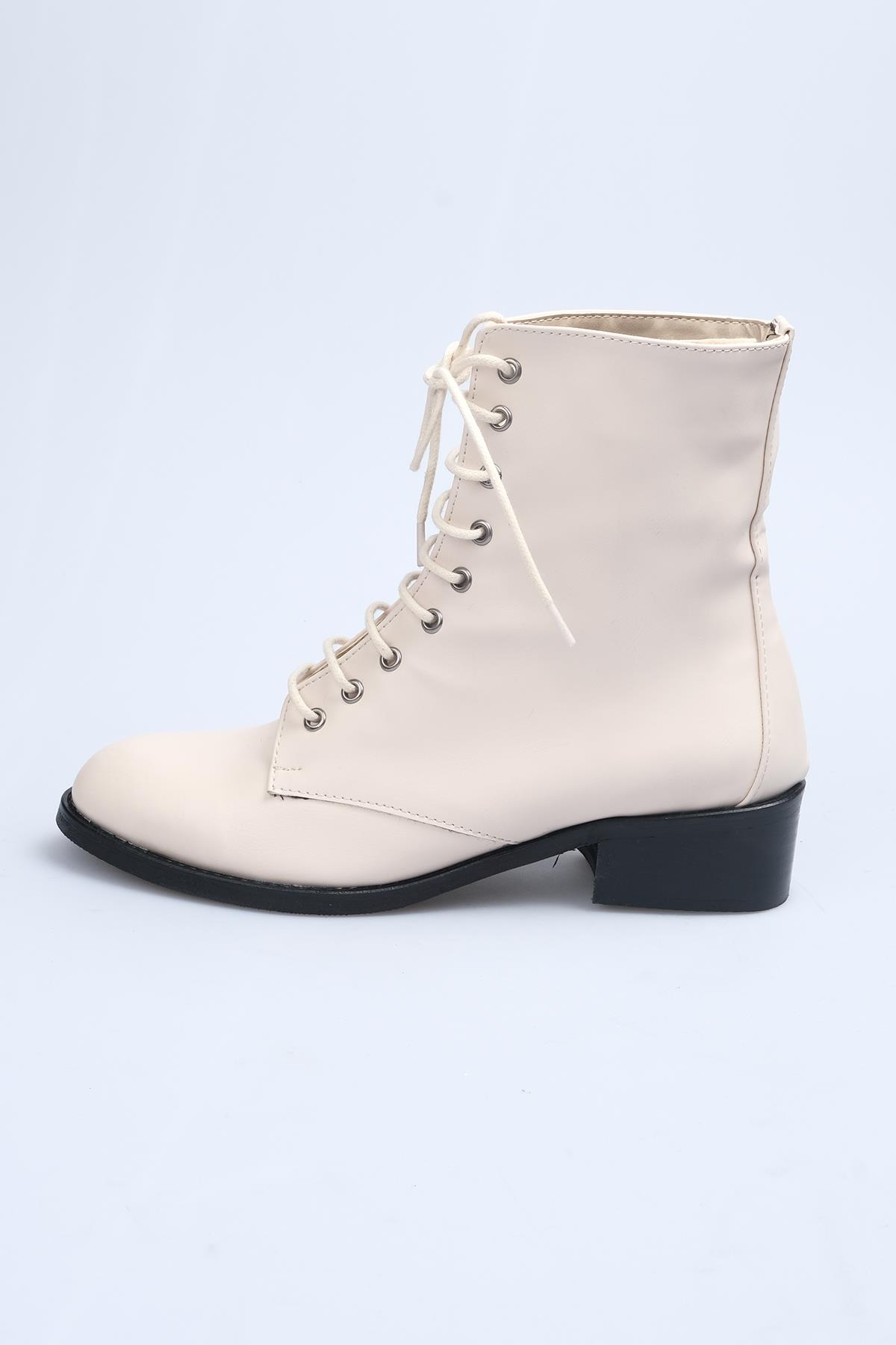 Lori Bej Renk Bağcıklı Bot