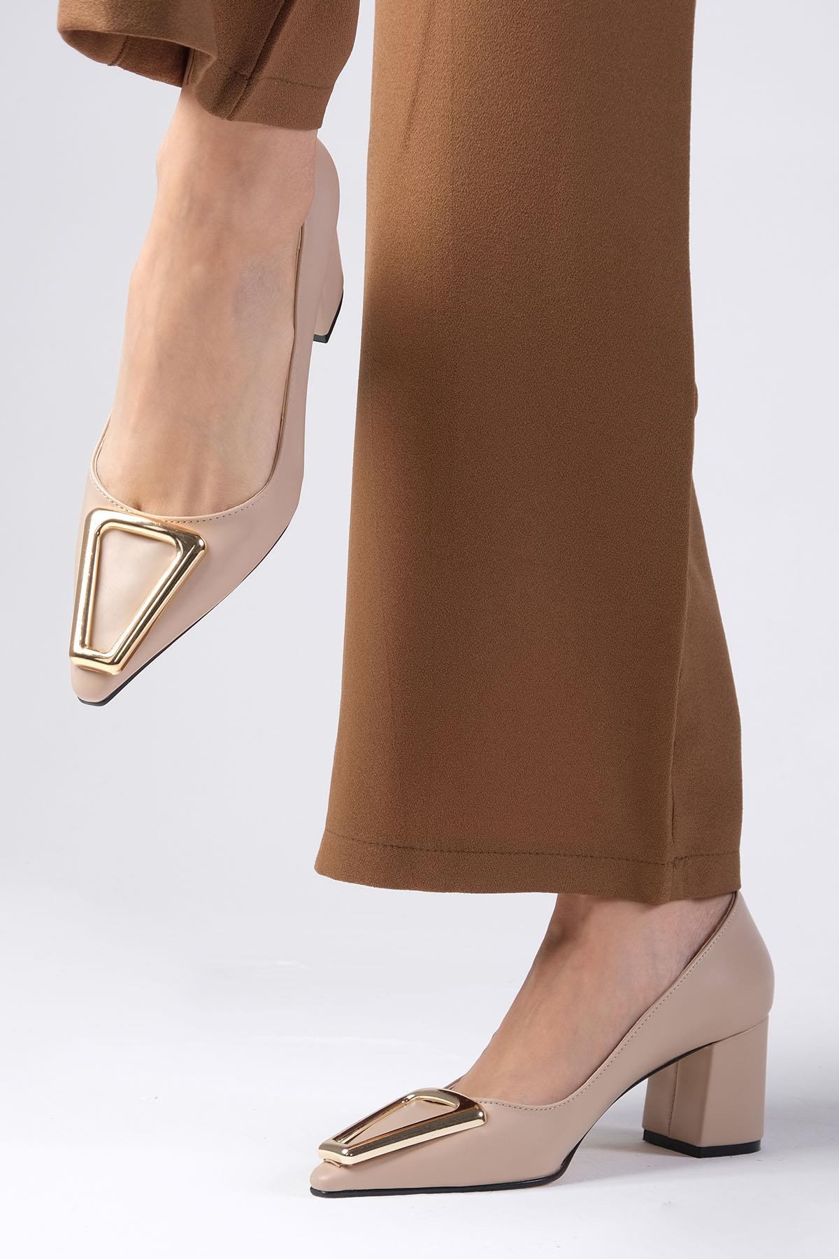 Lucinda Ten Rengi Topuklu Ayakkabı