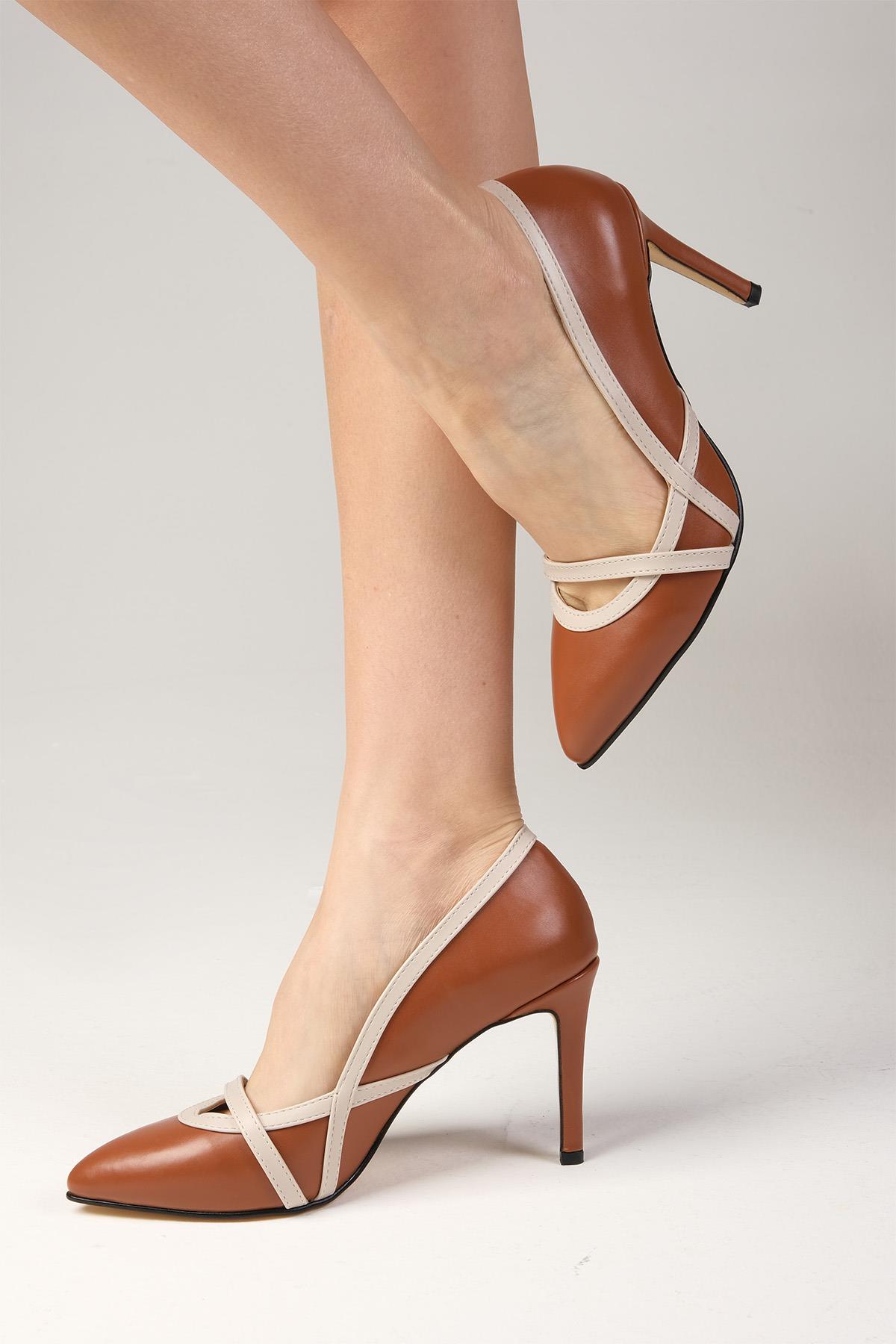 Lucy Taba Renk Topuklu Ayakkabı