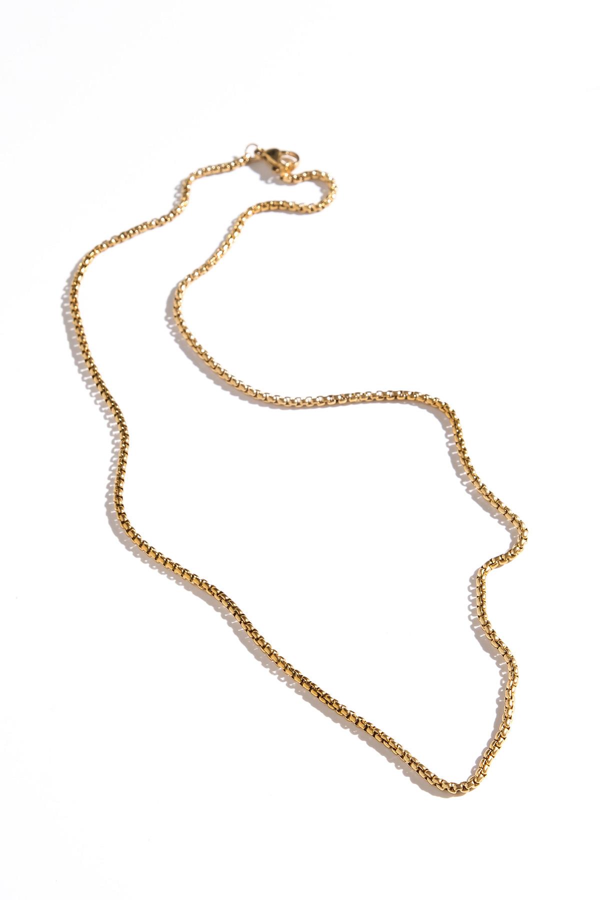 Altın Renk Zincir Kolye