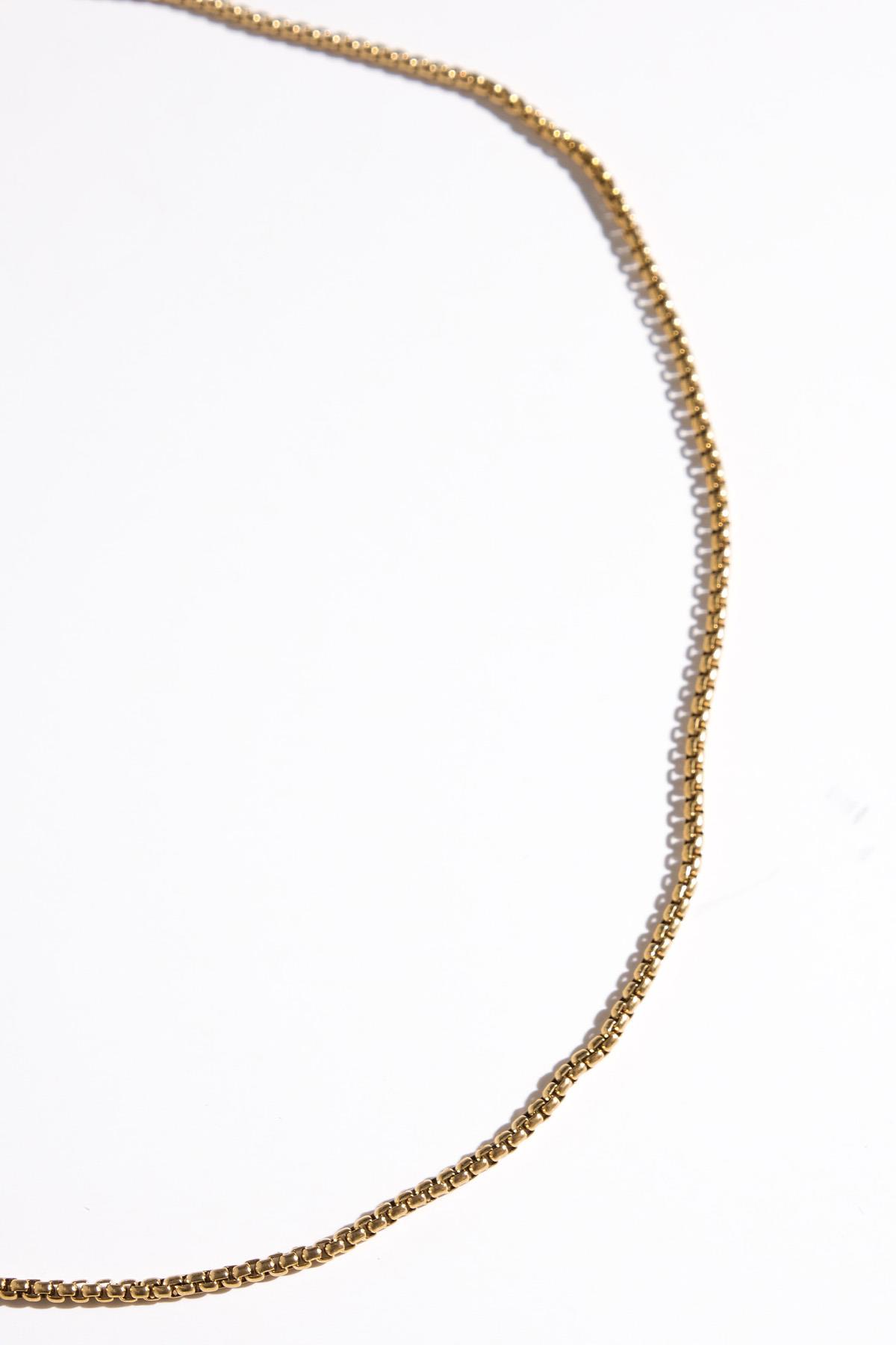 Altın Renk Zincir Kolye