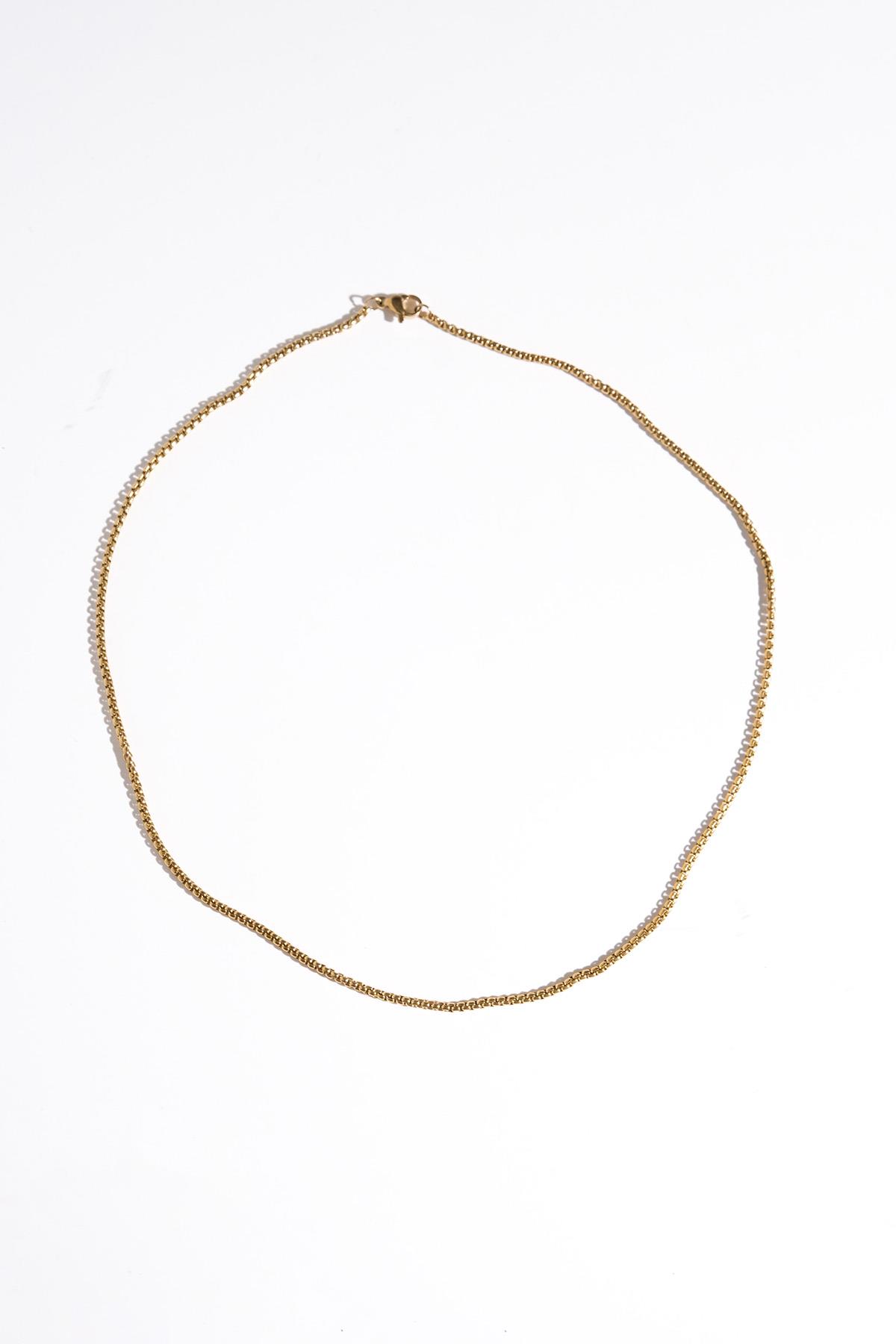 Altın Renk Zincir Kolye