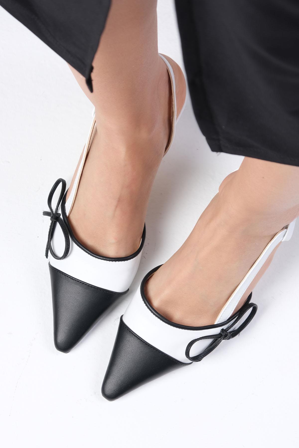 Amira Beyaz Renk Topuklu Ayakkabı