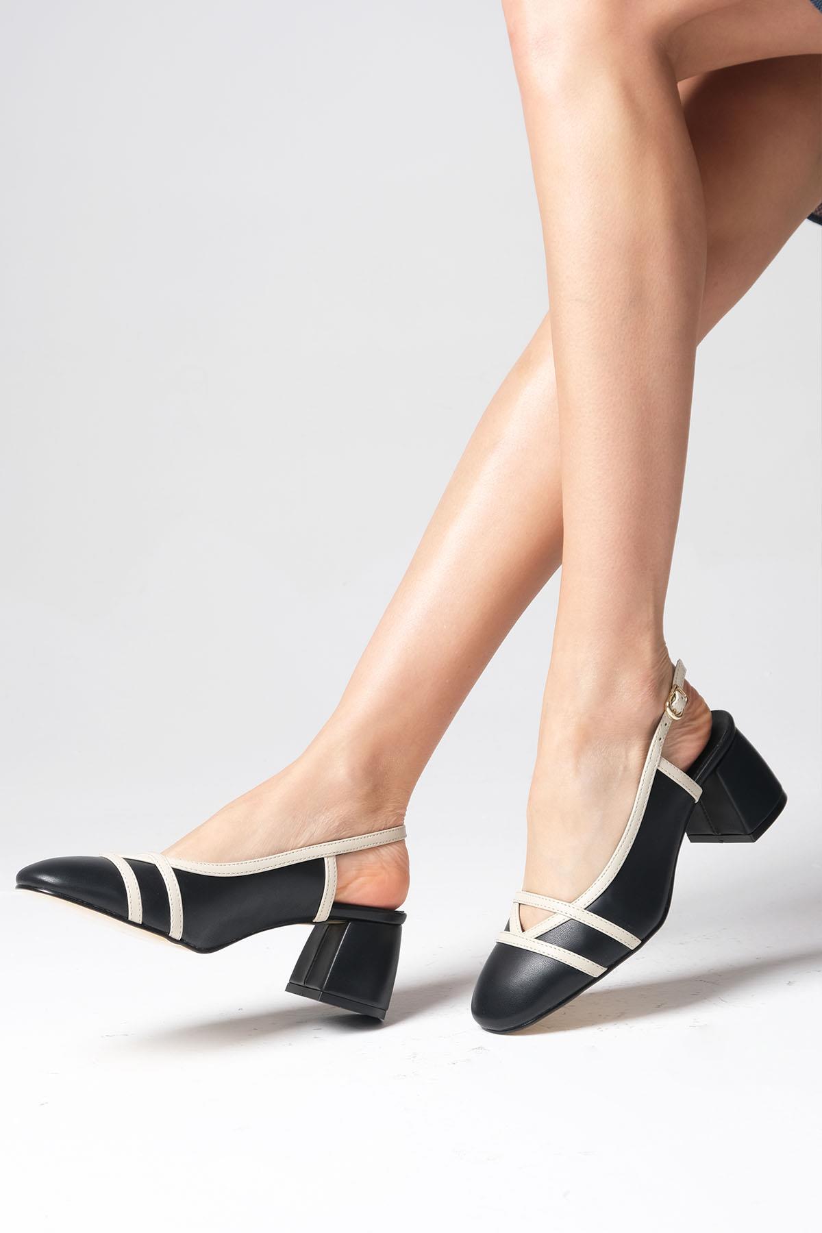 Bertina Siyah Renk Topuklu Ayakkabı