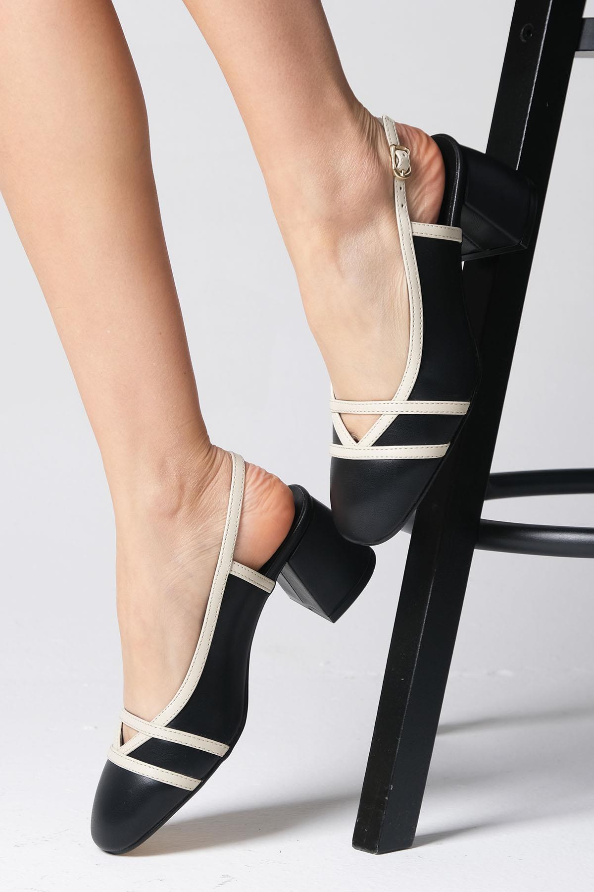 Bertina Siyah Renk Topuklu Ayakkabı