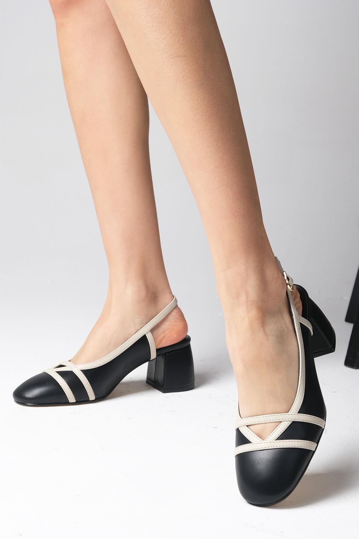 Bertina Siyah Renk Topuklu Ayakkabı