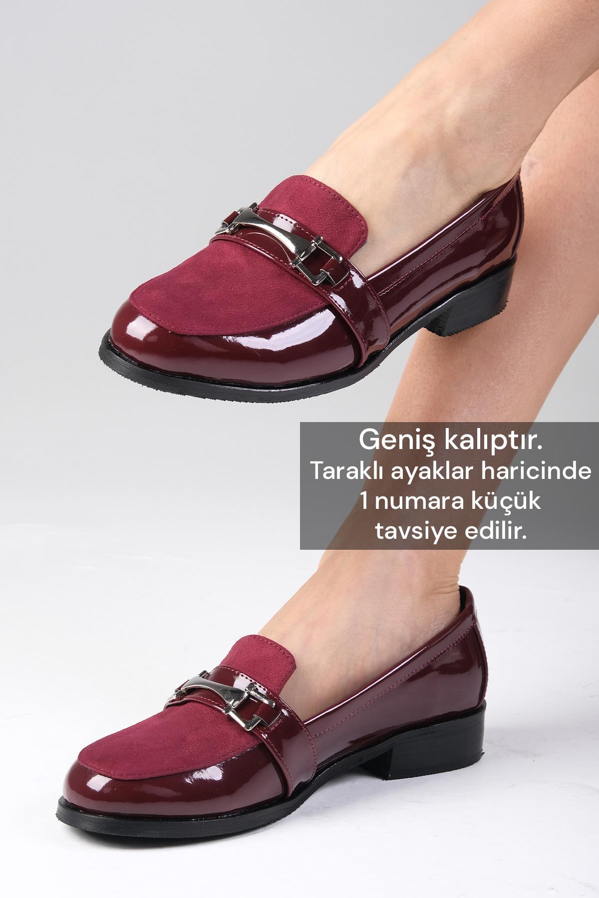 Bernice Bordo Renk Rugan Oxford Ayakkabı