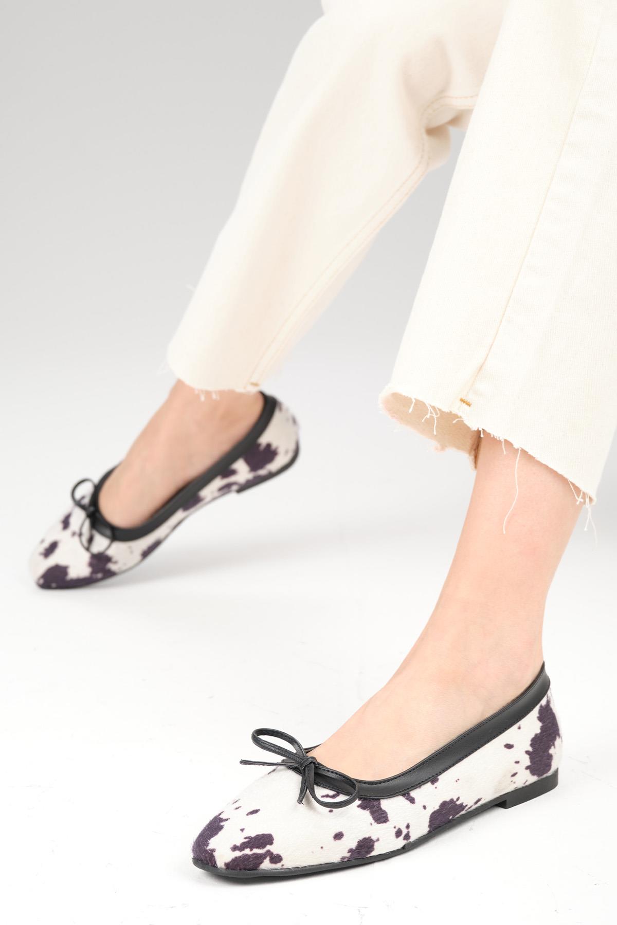 Garcia Hayvan Desenli Siyah Renk Babet