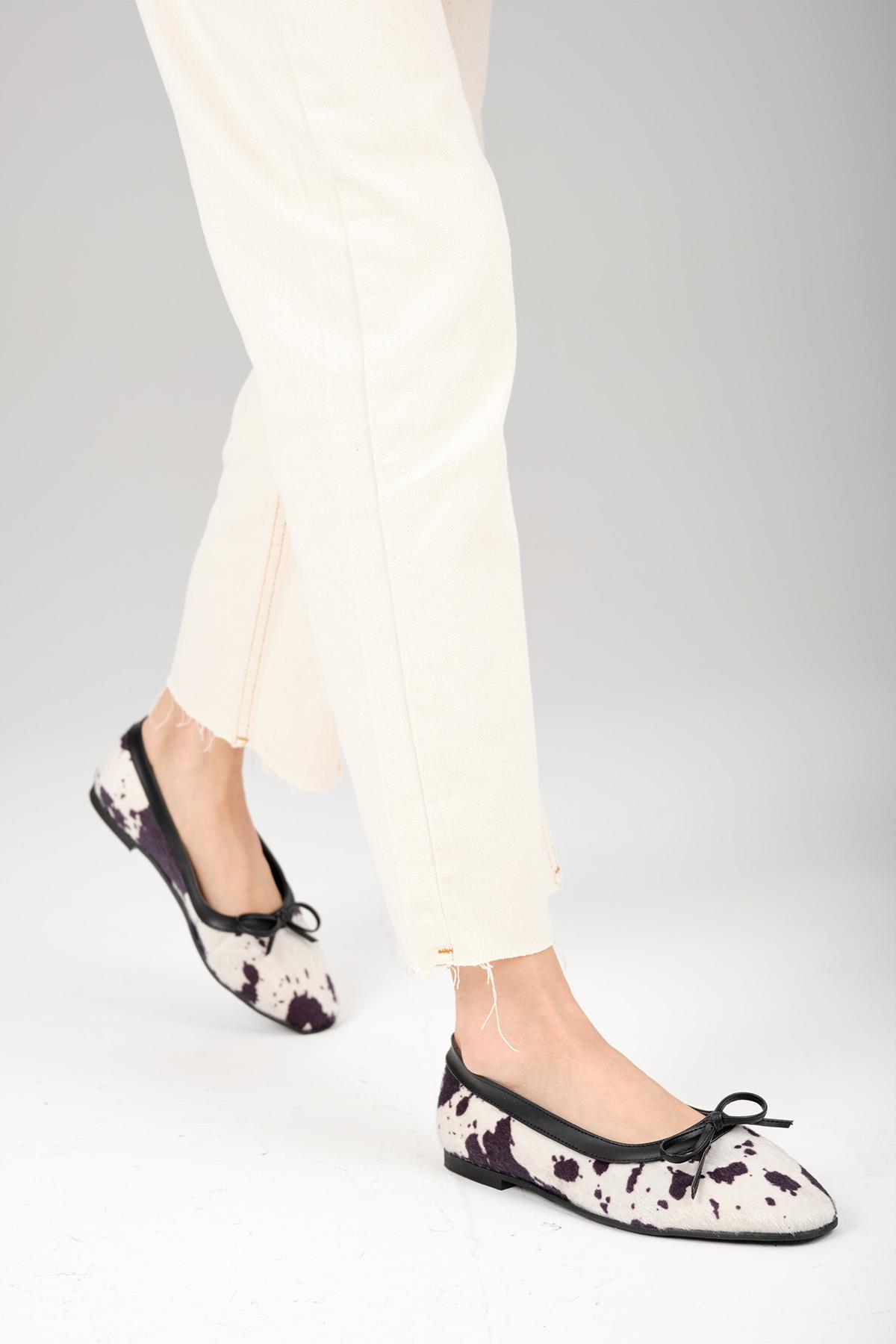 Garcia Hayvan Desenli Siyah Renk Babet