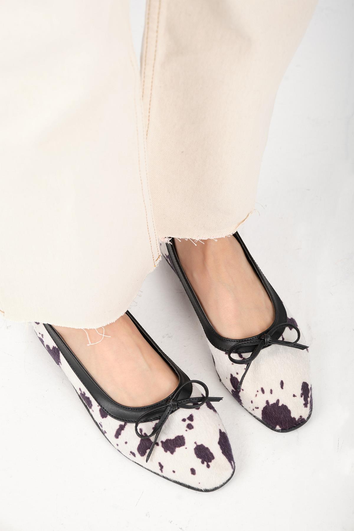 Garcia Hayvan Desenli Siyah Renk Babet