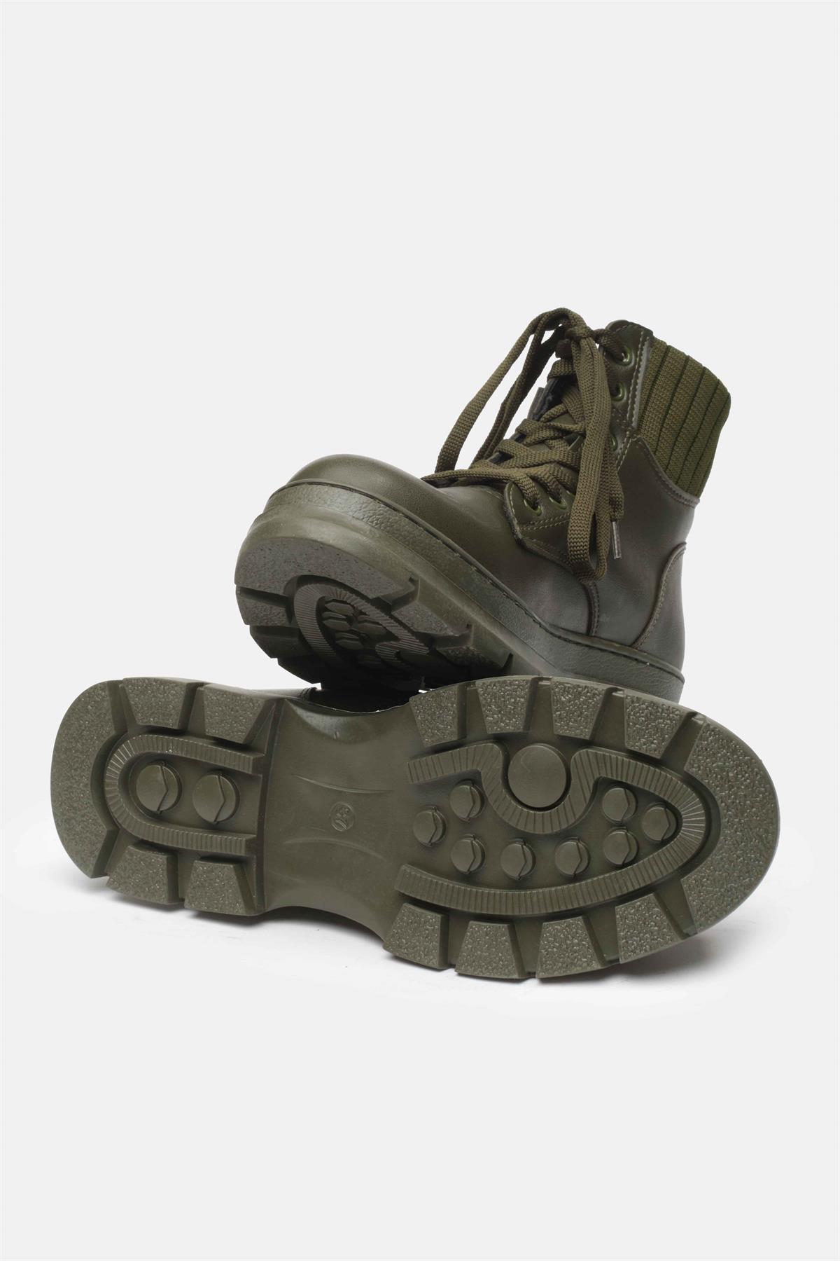 Frieda Haki Yeşil Renk Postal Bot