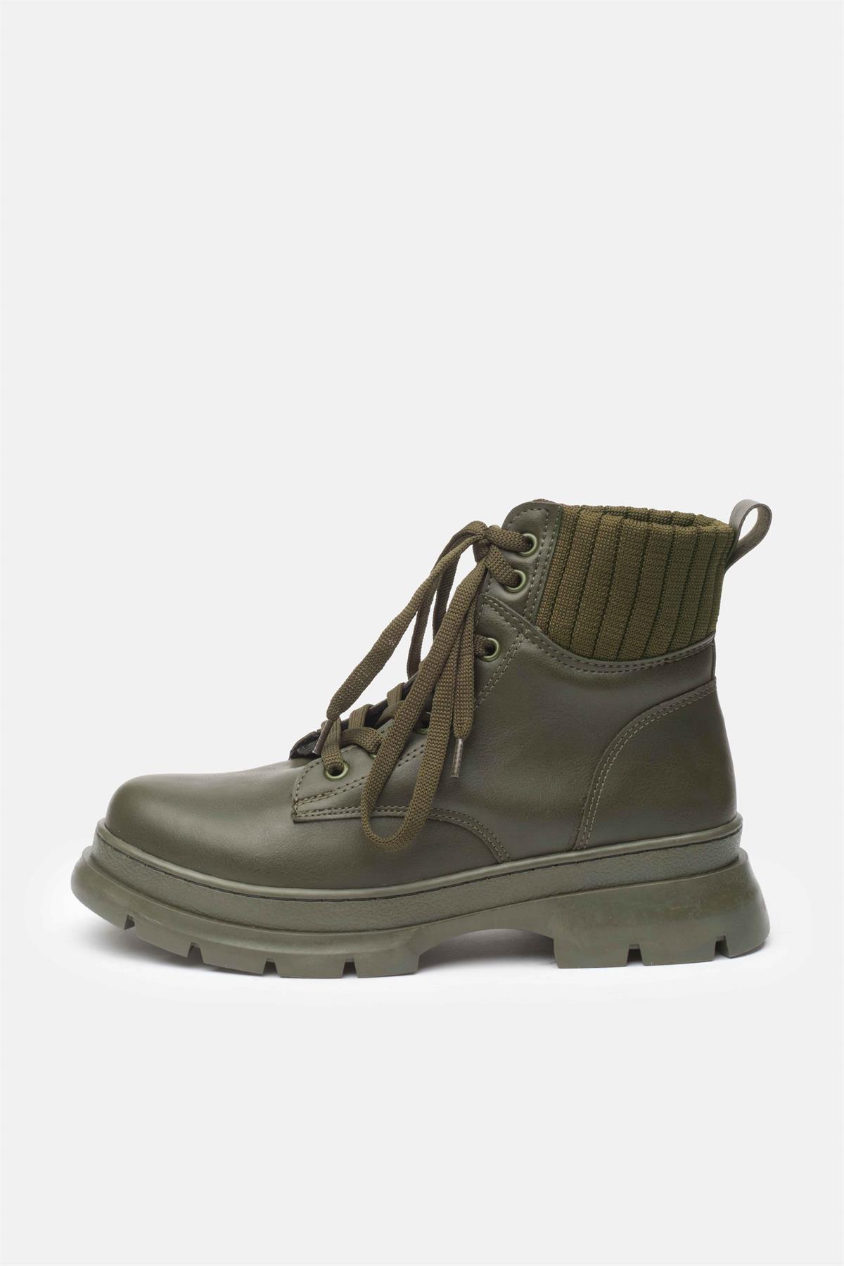 Frieda Haki Yeşil Renk Postal Bot