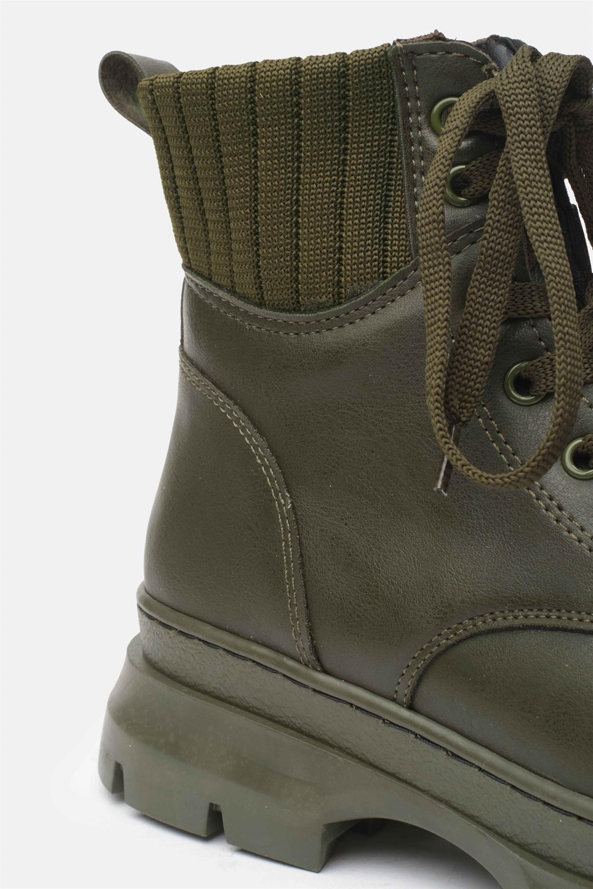 Frieda Haki Yeşil Renk Postal Bot