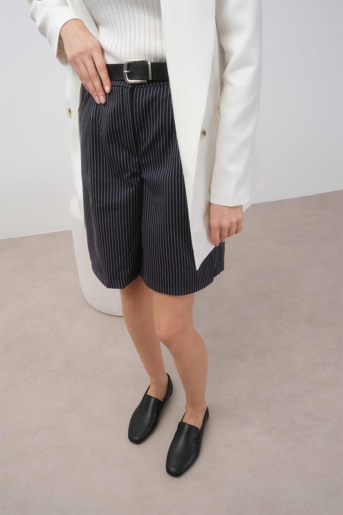 Aria Hakiki Deri Siyah Renk Loafer