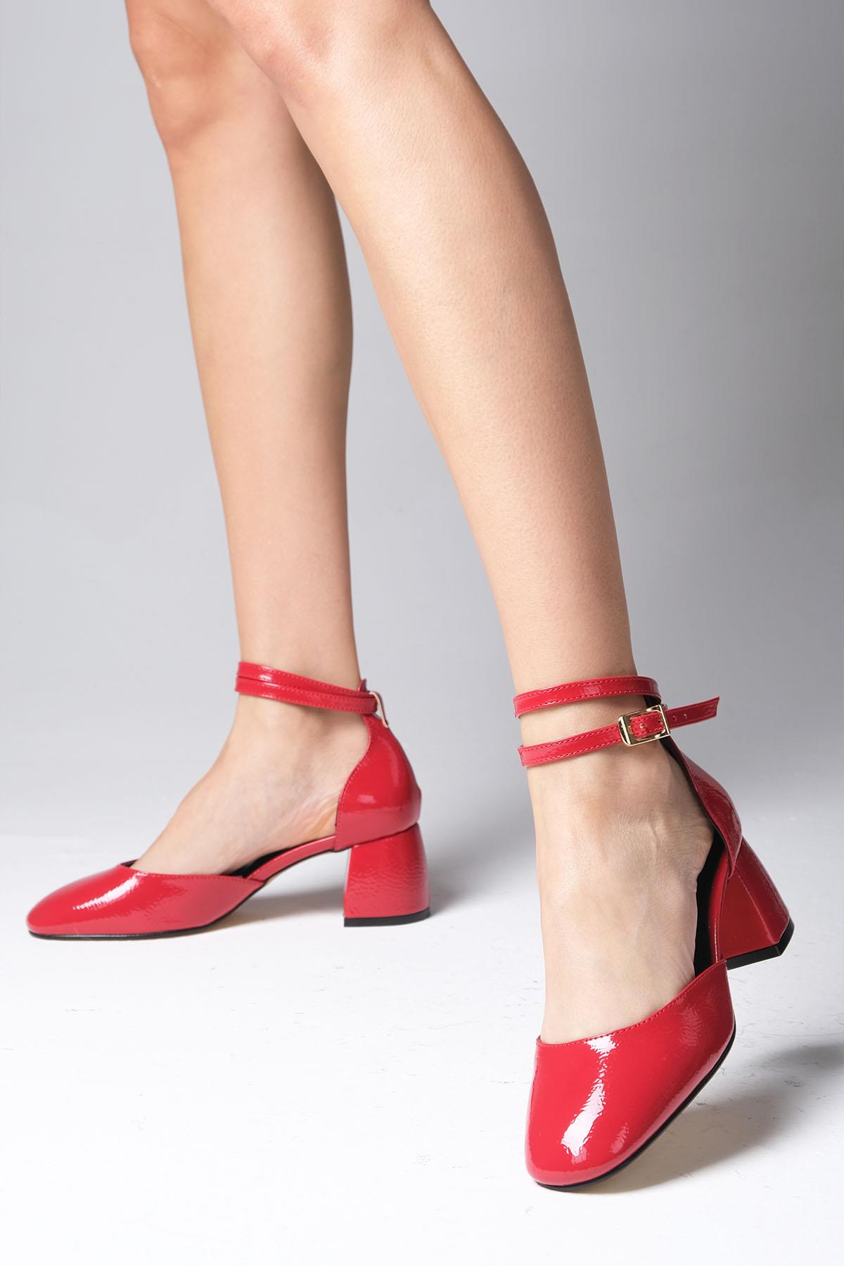 Ida Kırmızı Renk Topuklu Ayakkabı