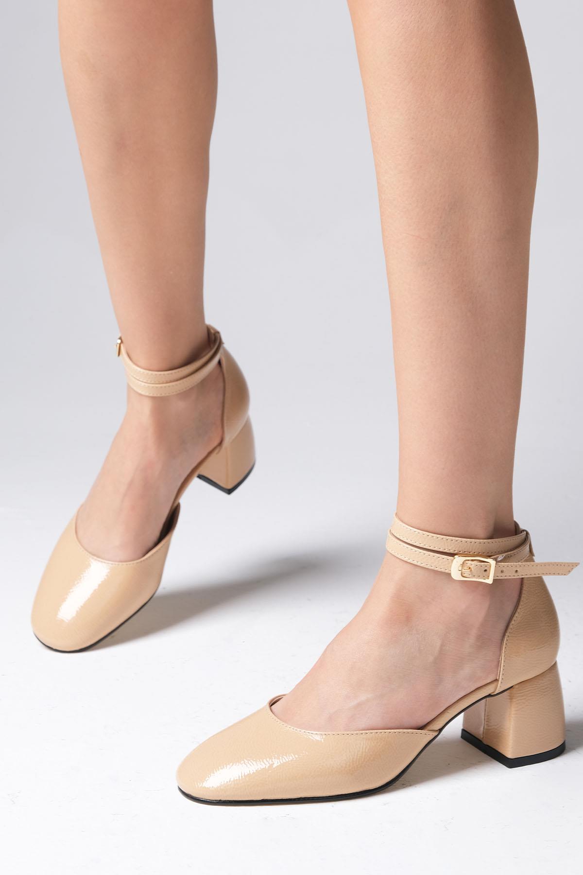 Ida Ten Renk Topuklu Ayakkabı