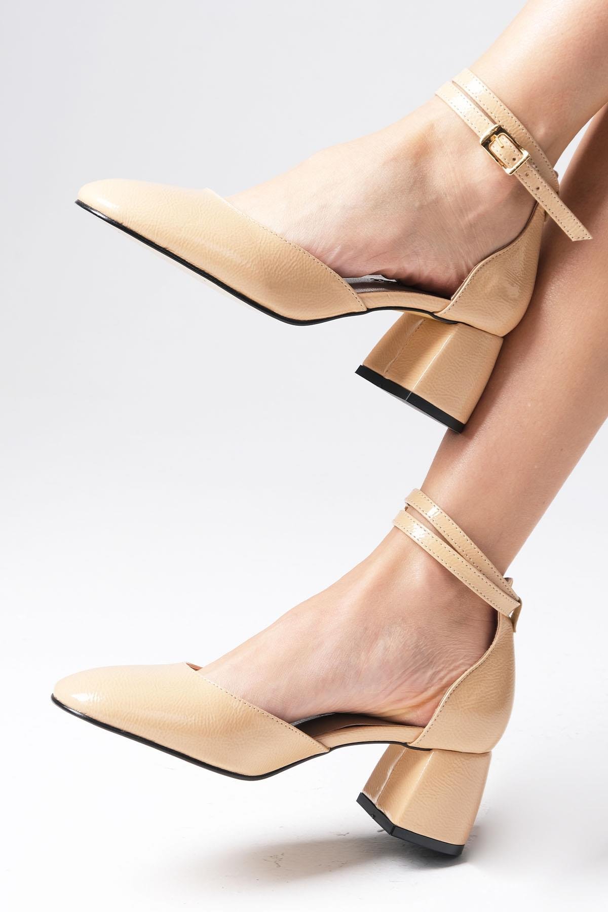 Ida Ten Renk Topuklu Ayakkabı