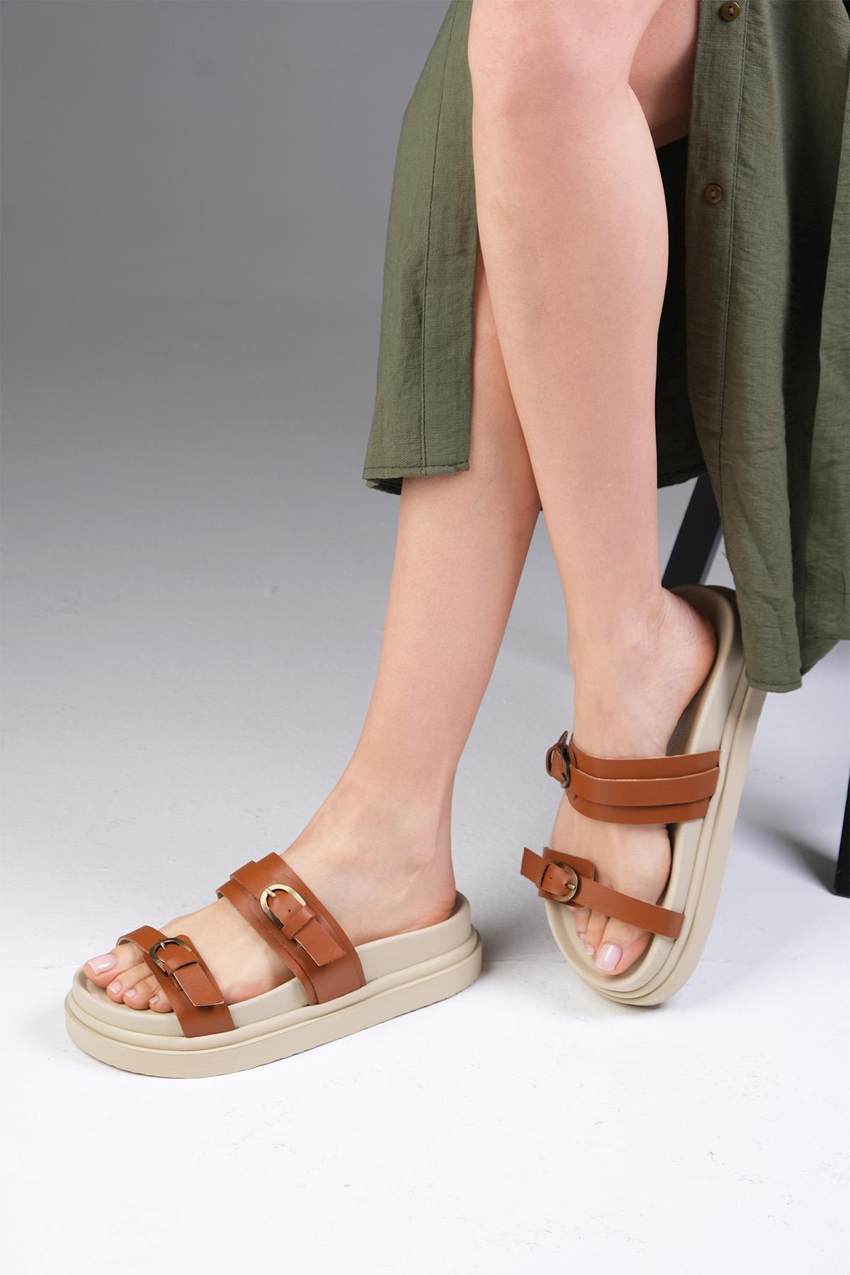 Marlis Hakiki Deri Taba Renk Terlik