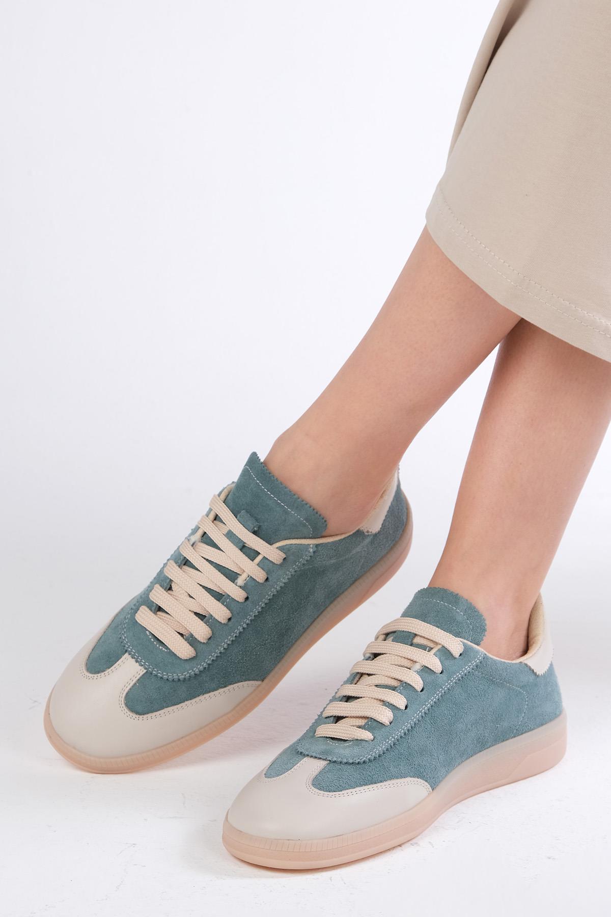 Nikita Hakiki Süet Petrol Yeşili Spor Ayakkabı