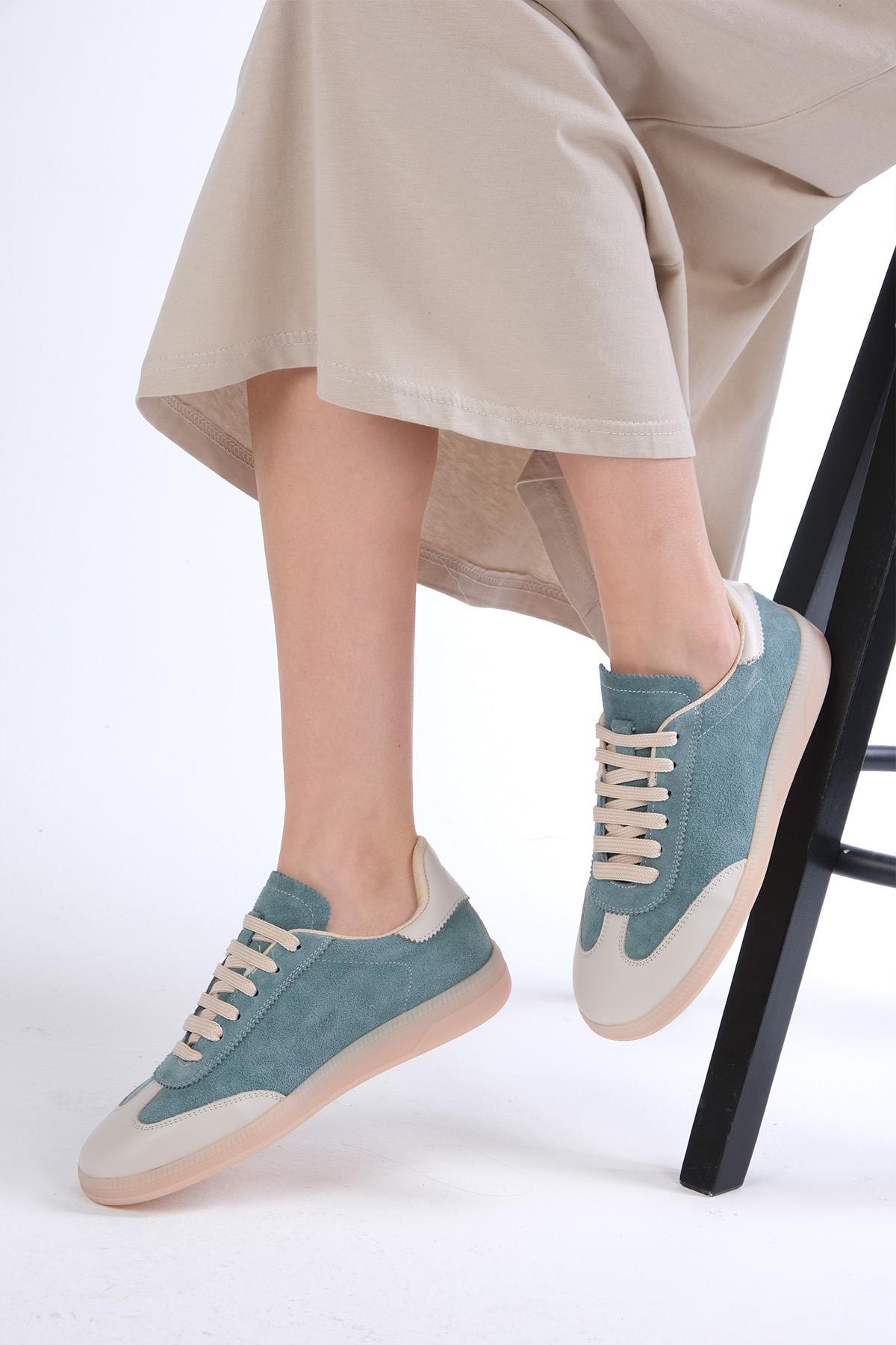 Nikita Hakiki Süet Petrol Yeşili Spor Ayakkabı