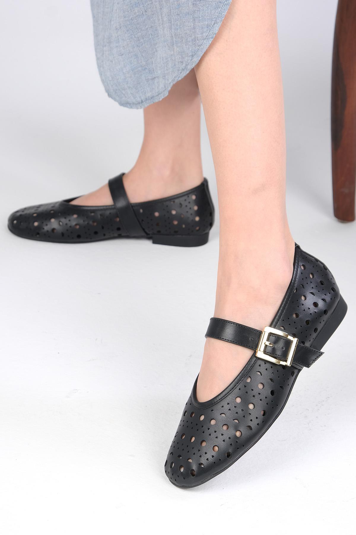 Norita Siyah Renk Lazerli Babet