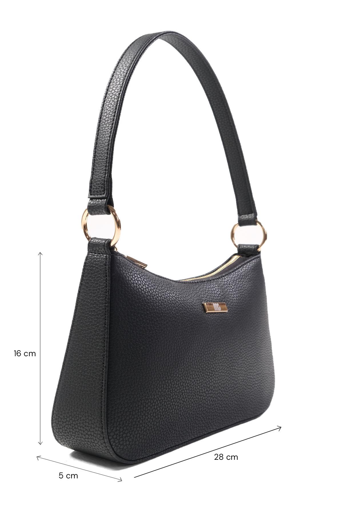 Siyah Renk El Ve Omuz Çantası