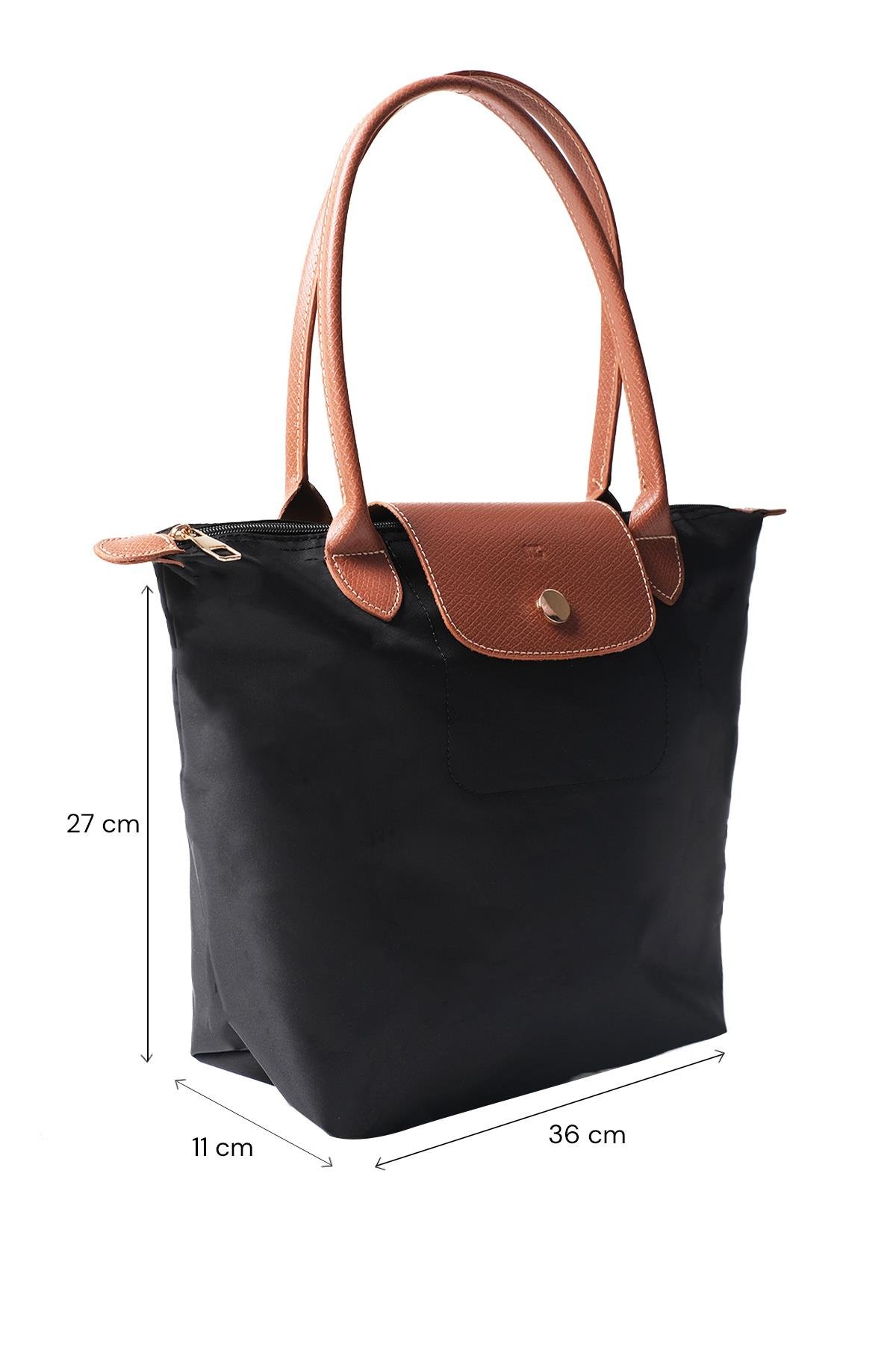 Siyah Renk Katlanabilir Omuz Çantası