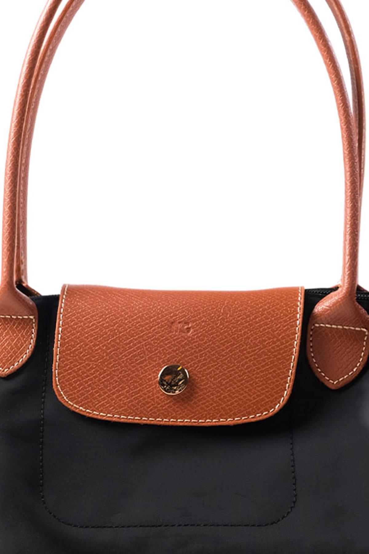 Siyah Renk Katlanabilir Omuz Çantası