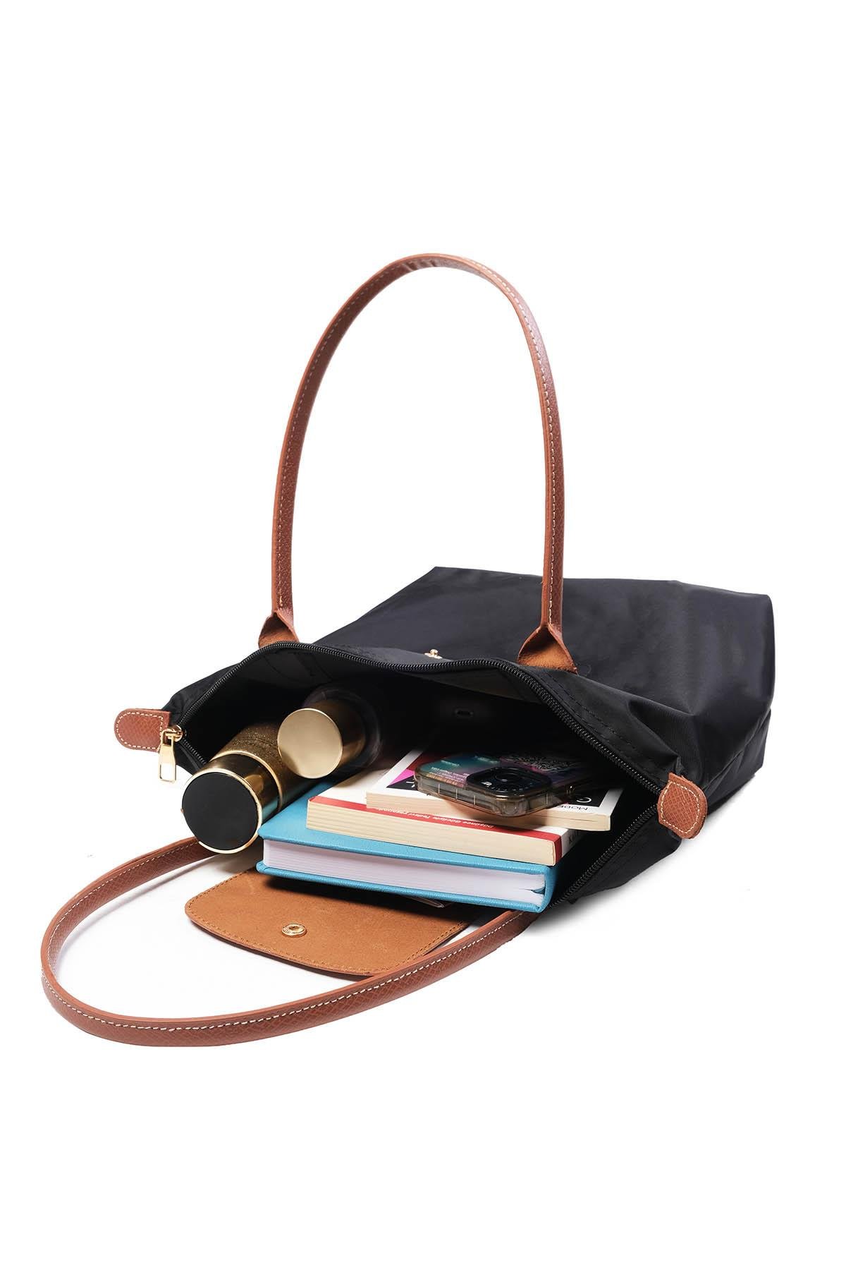 Siyah Renk Katlanabilir Omuz Çantası