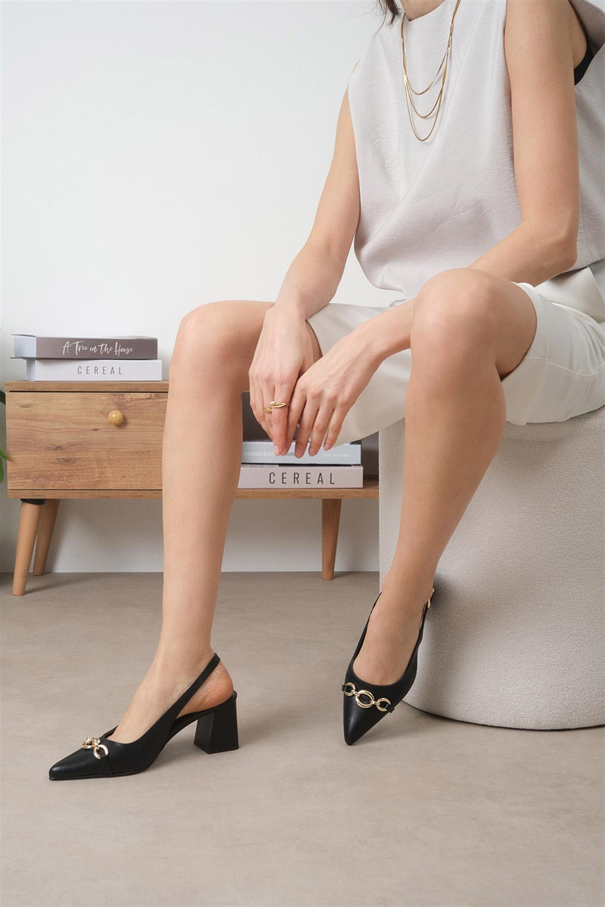 Elvin Black Heels