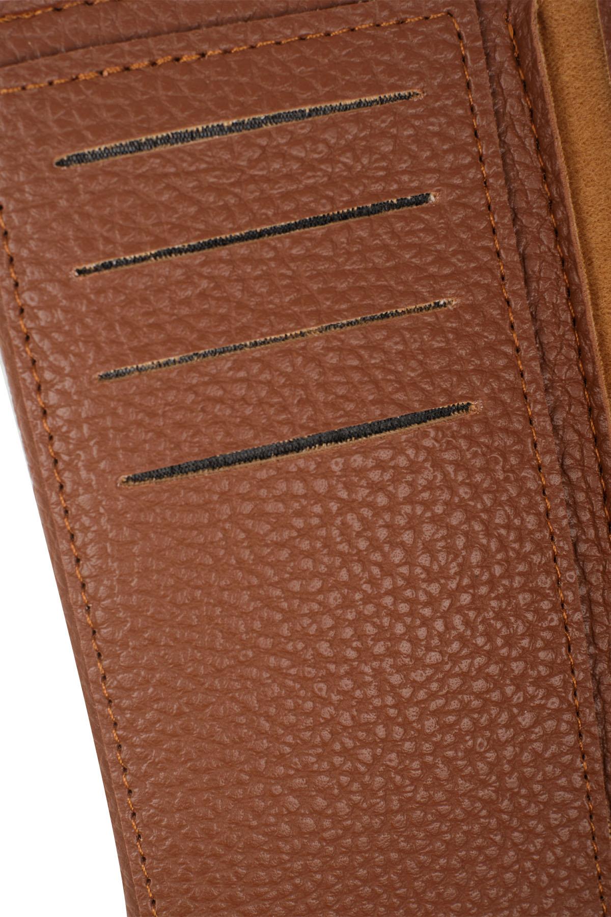 Taba Renk Gold Halka Tokalı Cüzdan 