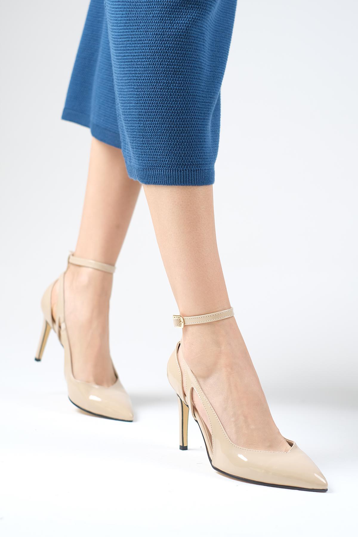 Diana Ten Rengi Rugan Topuklu Ayakkabı