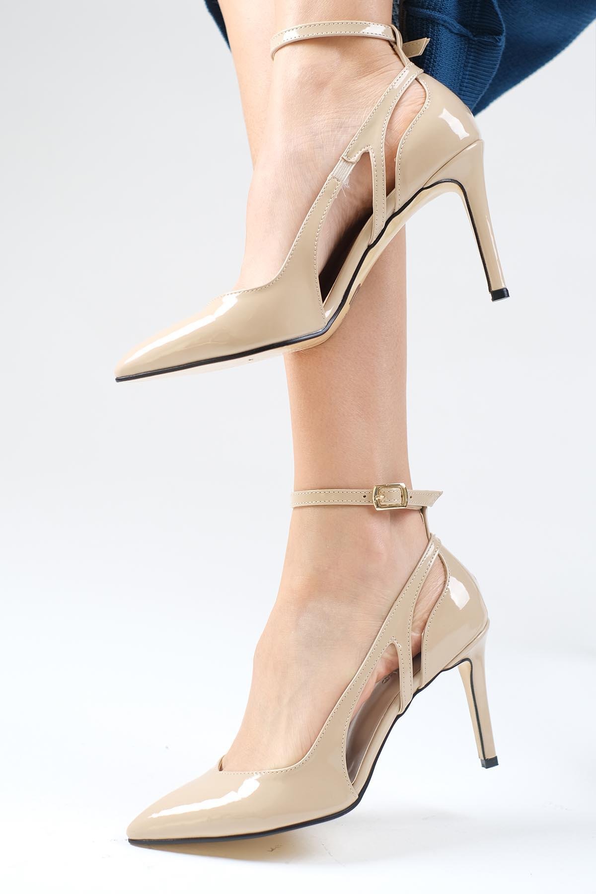 Diana Ten Rengi Rugan Topuklu Ayakkabı